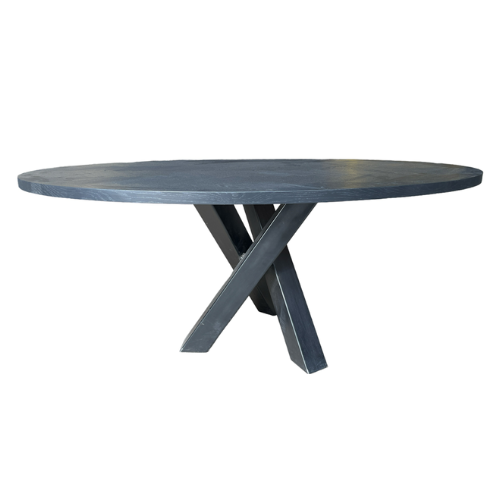 Ovaal eiken tafelblad